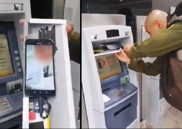 Un celular escondido dentro del cajero, esta es la nueva forma para robar tu nip #VIDEO