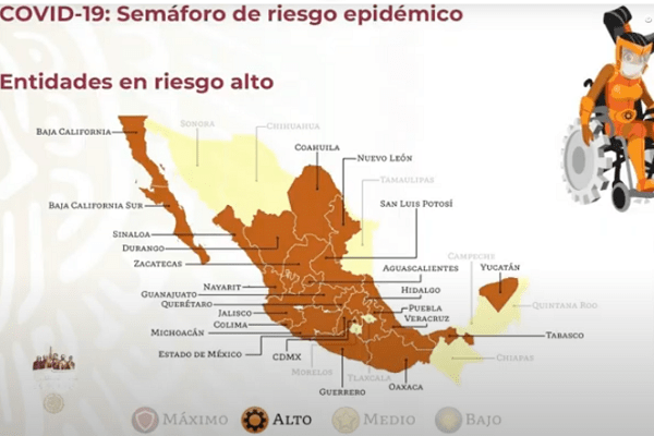 Semáforo covid ya no registra ningún estado en rojo: SSa