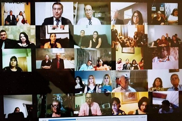 Celebran boda virtual en BC con 100 invitados