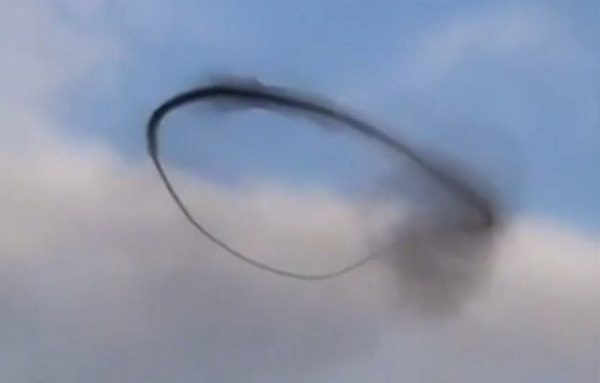 Captan extraña espiral de humo en el cielo de Sonora #VIDEO