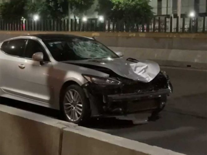 Joven atropella y mata a trabajadores que daban mantenimiento en Periférico Norte #VIDEO