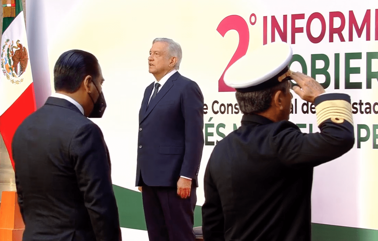 AMLO presenta Segundo informe de Gobierno, "sólo quedan 5 compromisos pendientes"