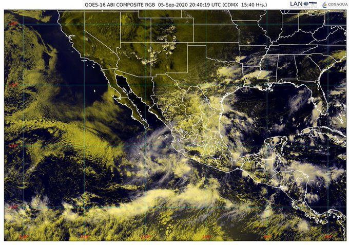 Conagua informa que se formó la tormenta tropical Julio al sur-suroeste de las costas de Zihuatanejo