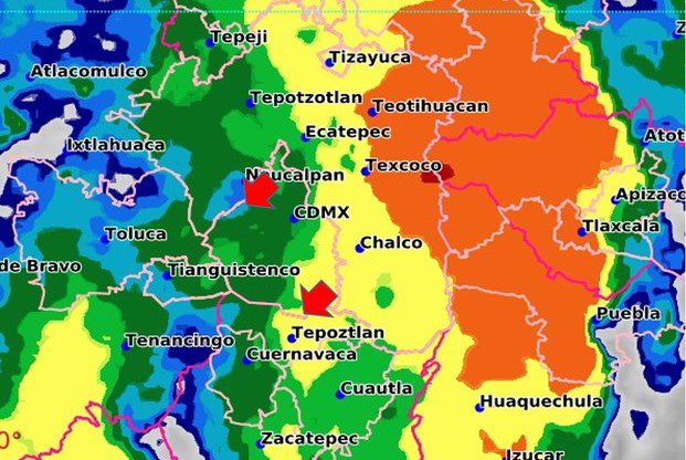 Se pronostican lluvias muy fuertes para veinte estados del país