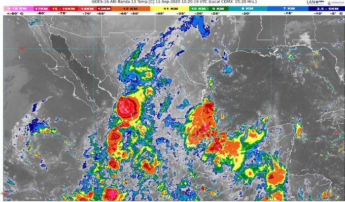 El SMN prevé lluvias puntuales intensas para el norte, occidente, noreste, oriente y centro del país