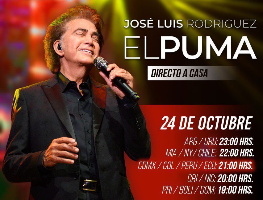 José Luis Rodríguez "El Puma" directo a casa con show online