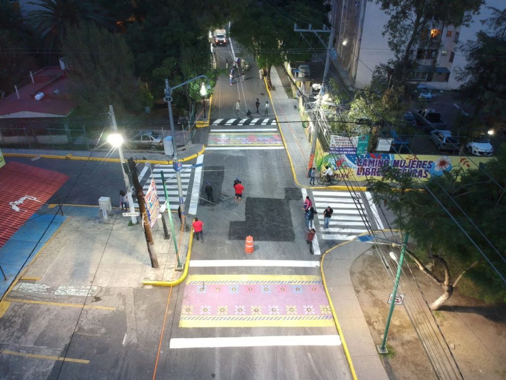 Entregan nuevo sendero seguro en la Avenida San Lorenzo de Iztapalapa