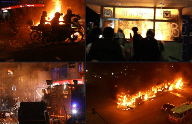 ¡Bogotá bajo fuego! Van varios muertos tras violentos disturbios por el caso de brutalidad policial contra un abogado