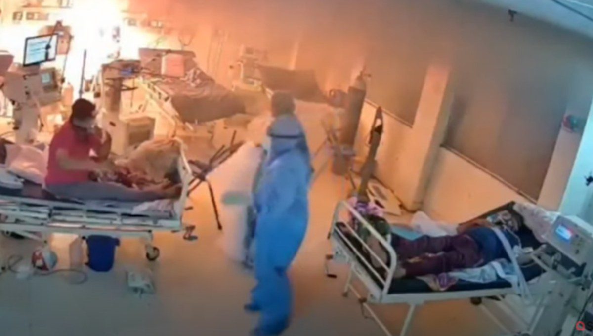 Explota ventilador para pacientes con Covid-19, causa incendio #VIDEO