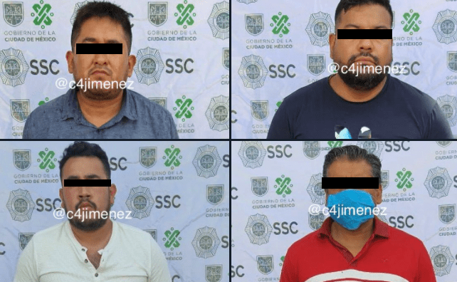 Cuatro asaltantes de casas de cambio son detenidos en la Venustiano Carranza