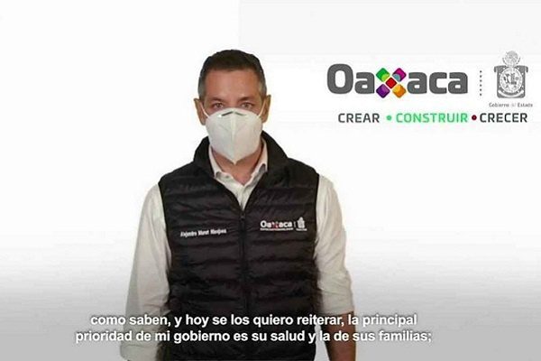 Alejandro Murat informa que Oaxaca regresa al semáforo naranja