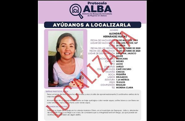 Localizan a doctora Alondra desaparecida en Colima