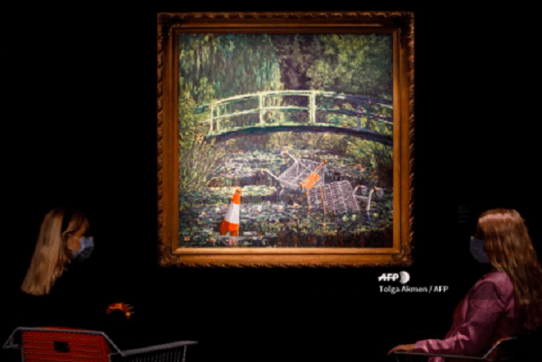 Imitación de un Monet hecha por Banksy es vendida en casi 10 mdd