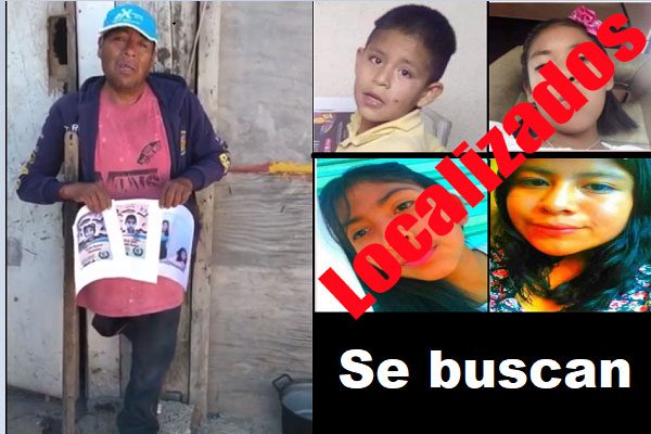 LOCALIZADOS Padre pide apoyo para ubicar a sus cuatro hijos desaparecidos en Tizayuca, Hidalgo