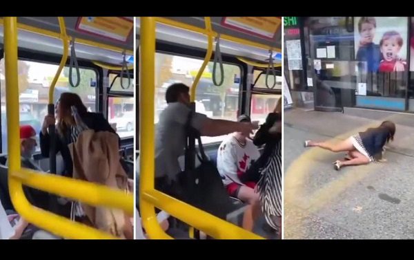 Sacan de un aventón a mujer que escupió a un pasajero dentro de un camión #VIDEO