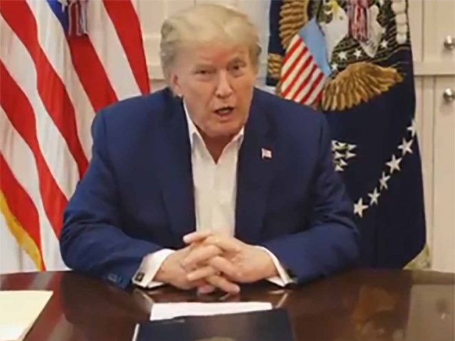 "Me siento mejor ahora", dice Donald Trump en #VIDEO desde el hospital