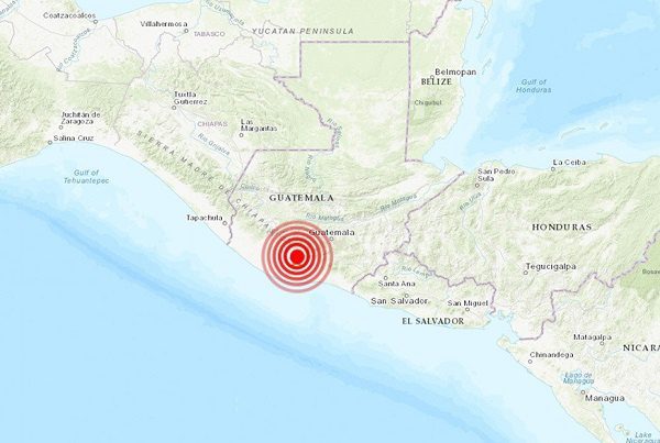 Sorprende sismo magnitud 5.2 en Guatemala