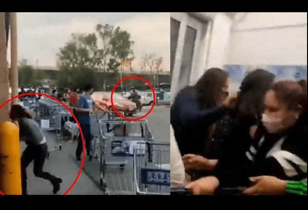 Se registra balacera en estacionamiento de Sam's San Jerónimo #VIDEO