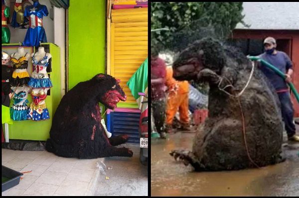 ¿El retorno de la rata? Botarga gigante que taponeó cañería es vendida para Halloween
