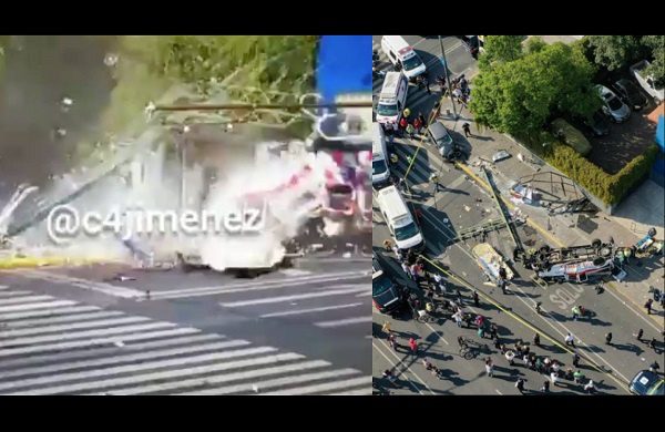 Así se vivió la volcadura de una ambulancia en Eje Central y Eje 8 Sur #VIDEO