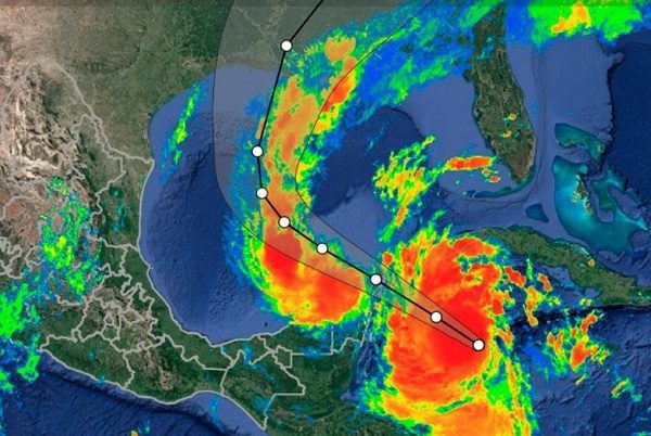 Subiendo a Luisiana, en EU, huracán "Delta" se fortalece y sube a categoría 3