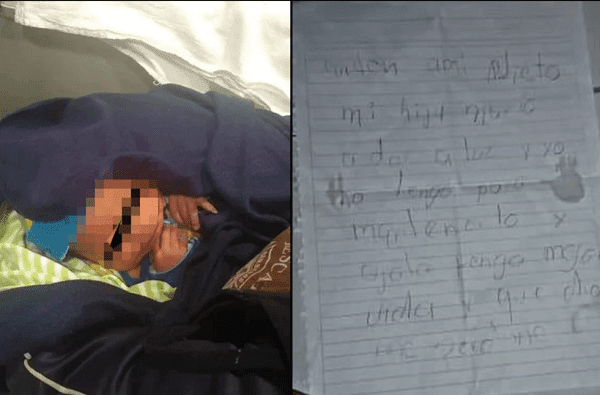 Abuelita abandona a su nieto recién nacido por no tener dinero para mantenerlo