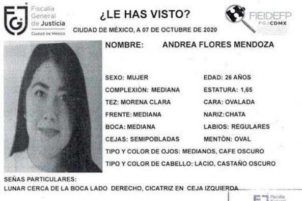 Andrea tiene 26 años y desapareció en la Álvaro Obregón, ayudemos a que vuelva a casa