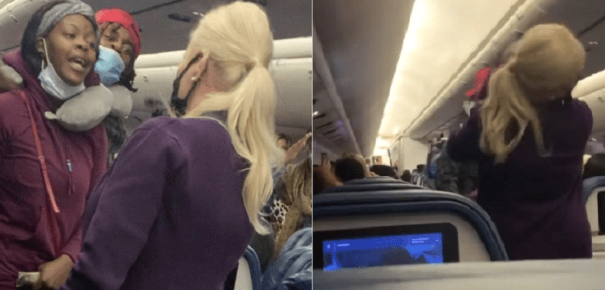 Pasajera se niega a usar cubrebocas en avión y golpea a sobrecargo #VIDEO