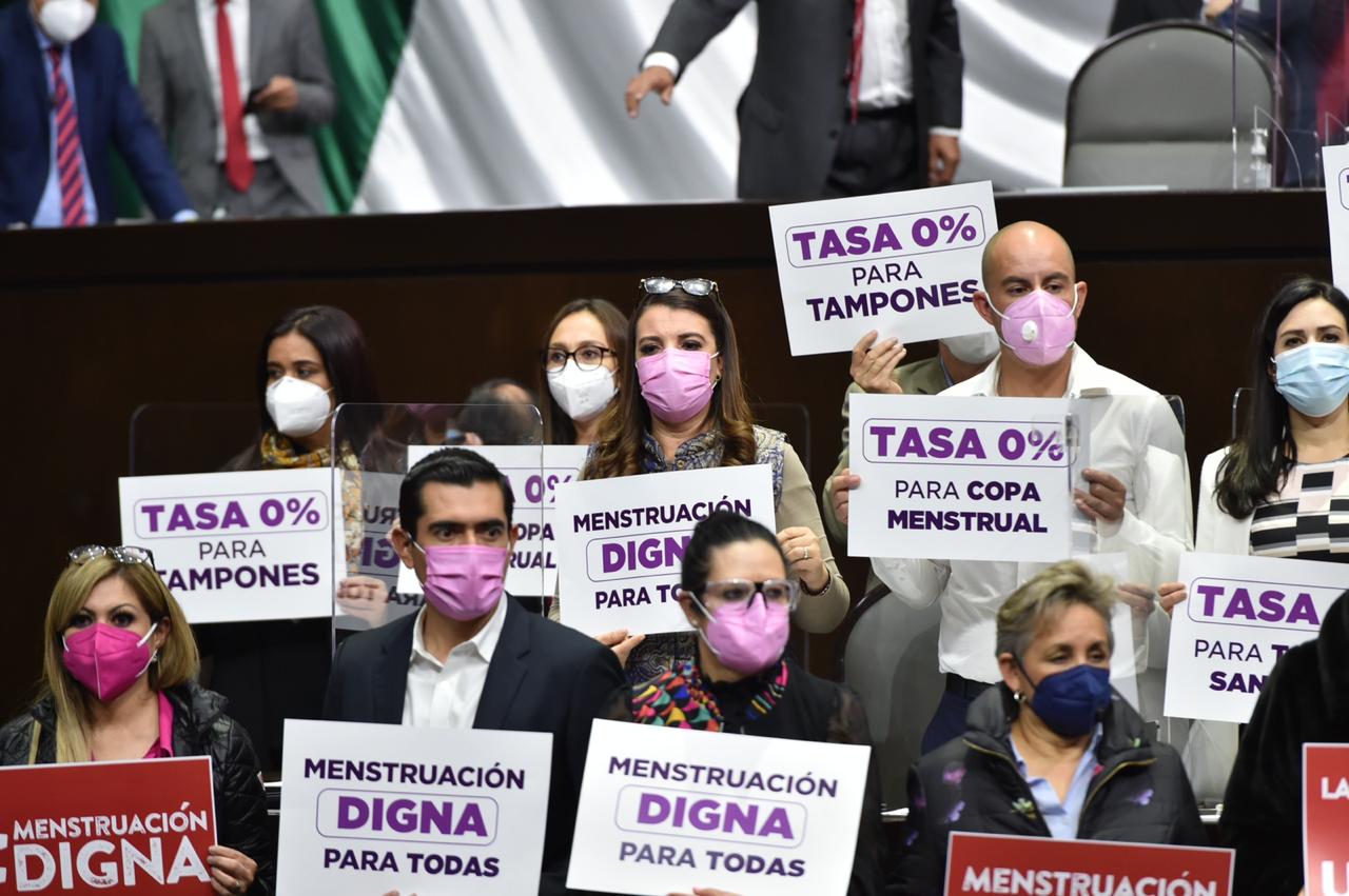 “Productos de gestión menstrual” se quedan sin tasa cero de impuestos
