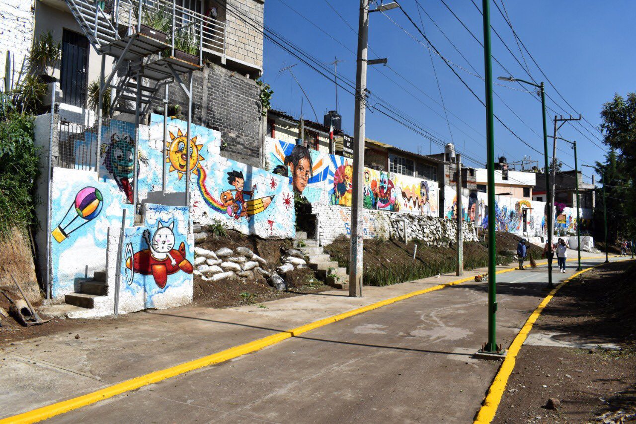 En Magdalena Contreras convierten un sendero seguro la zona de Las Huertas y San Nicolás