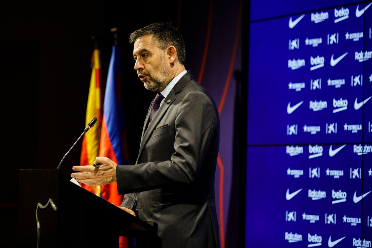 Josep Maria Bartomeu anuncia la dimisión de la Junta Directiva del FC Barcelona