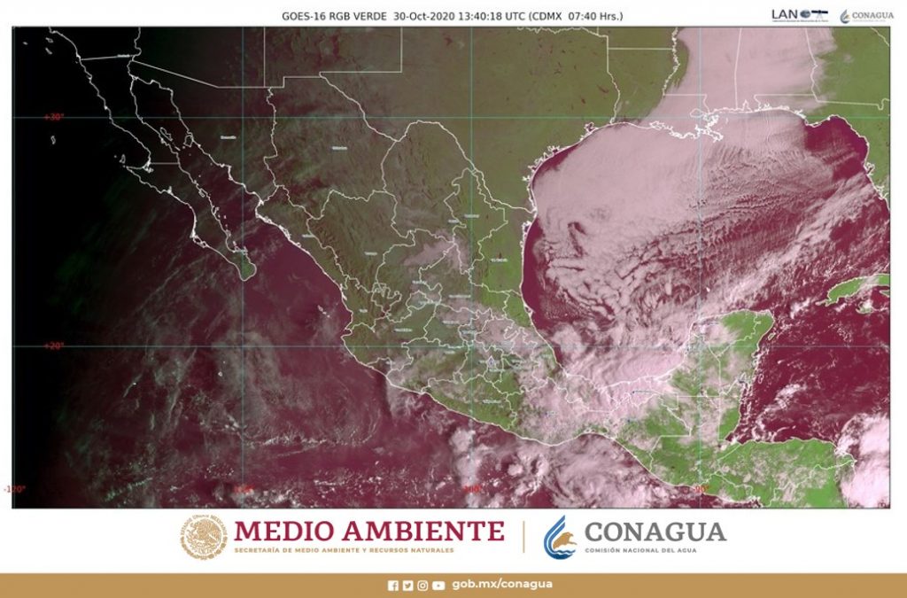 Para hoy viernes se prevén lluvias torrenciales para el norte de Chiapas y Tabasco