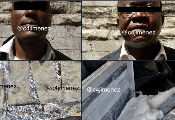 Caen dos nigerianos pretendían hacer pasar papel por dólares #VIDEO