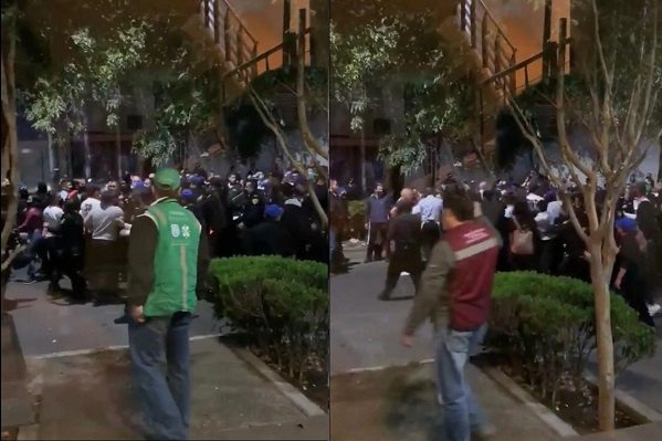 Se enfrentan verificadores del INVEA contra trabajadores Fisher's en Polanco #VIDEO