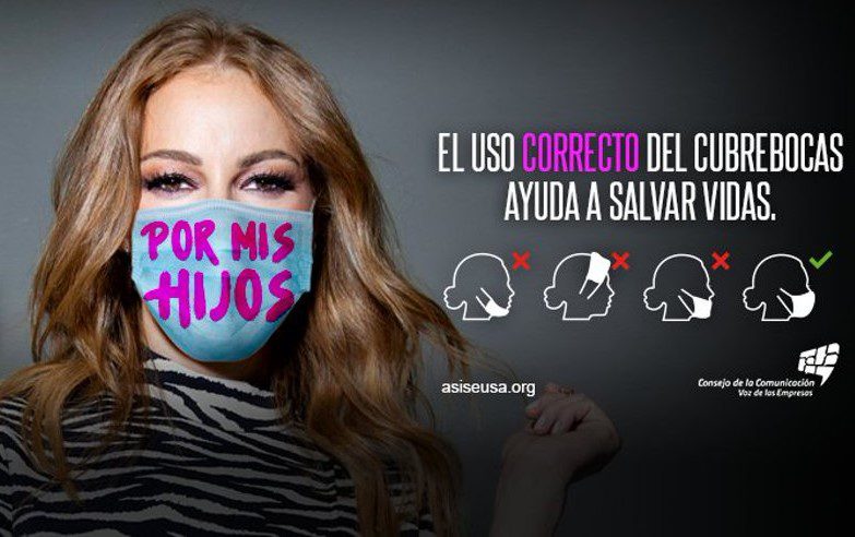 Uso correcto del cubrebocas, básico para reactivar la economía