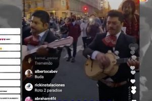 Organizan “Cielito lindo” con mariachis para despedir a Trump #VIDEO