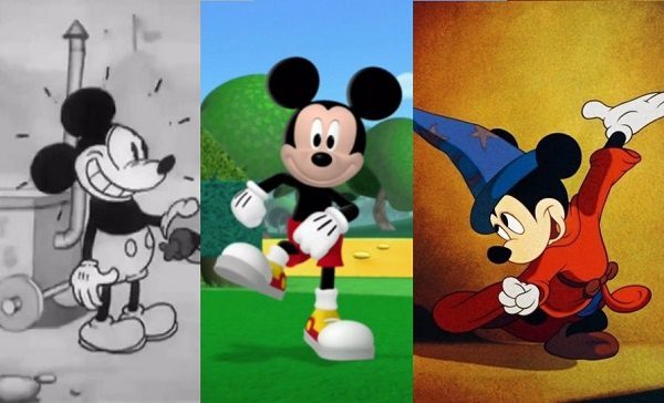 En los 90 años de Mickey Mouse, ¿cuál es su mejor diseño?