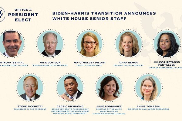 Biden anuncia equipo con mayoría femenina para la Casa Blanca