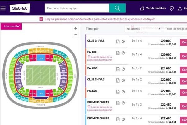 Revenden boletos de hasta 100 mil pesos para Clásico Nacional