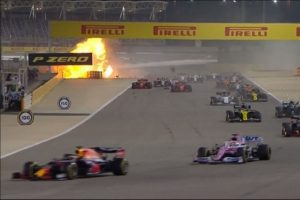 Aparatoso accidente de Romain Grosjean en Fórmula 1 #VIDEOS