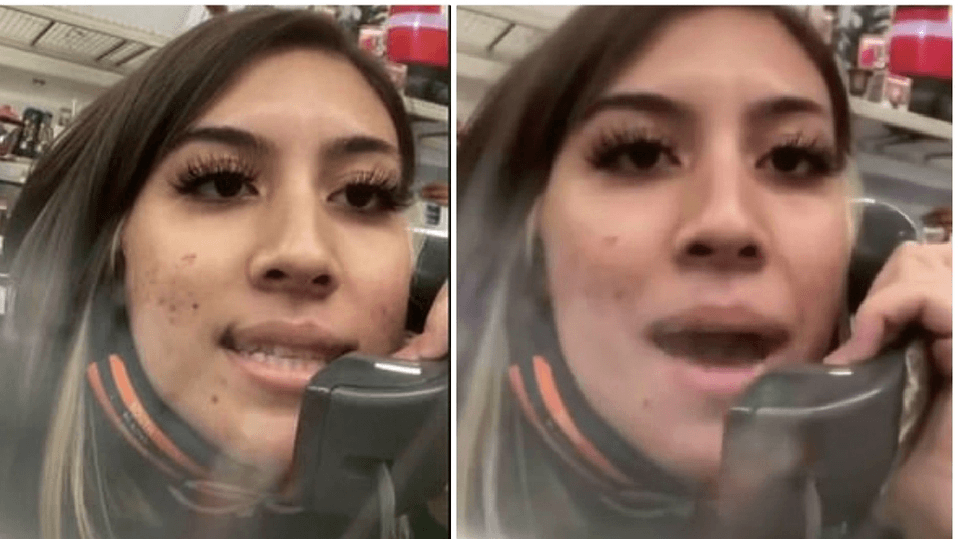 Mujer renuncia y da mensaje en altavoz a clientes de un supermercado #VIDEO