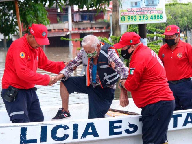 50 mil afectados en Chiapas, Veracruz y Tabasco por las fuertes precipitaciones