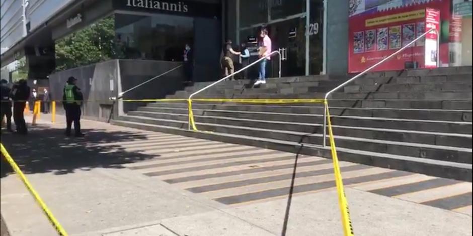 Registran balacera en Plaza Patriotismo, en CDMX #VIDEO