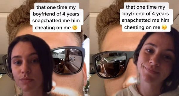 Chica descubre infidelidad gracias al reflejo en unas gafas #VIDEO