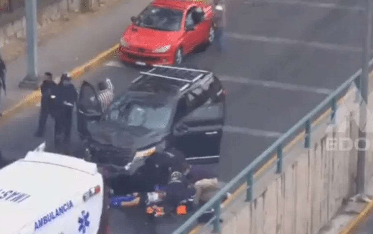 Atropellan a asaltantes y los capturan en Naucalpan #VIDEO