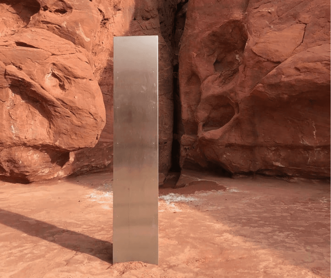 Descubren extraño monolito en desierto de Utah y se viraliza