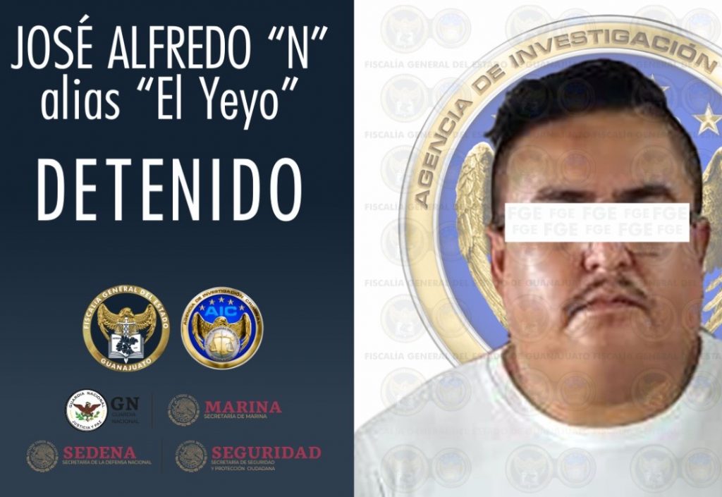 Cae "El Yeyo", presunto operador del Cártel Santa Rosa de Lima