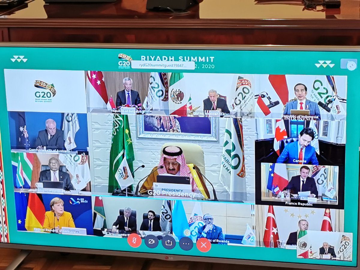 AMLO participa en reunión virtual del G20, expuso posición de México ante Covid-19