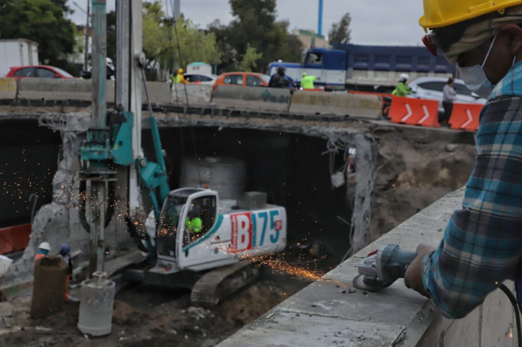 Claudia Sheinbaum supervisa obras de ampliación en Circuito Interior