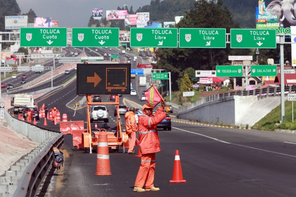 Desde hoy cierran dos carriles de la carretera federal México-Toluca